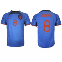 Camiseta Países Bajos Cody Gakpo #8 Visitante Equipación Mundial 2022 manga corta